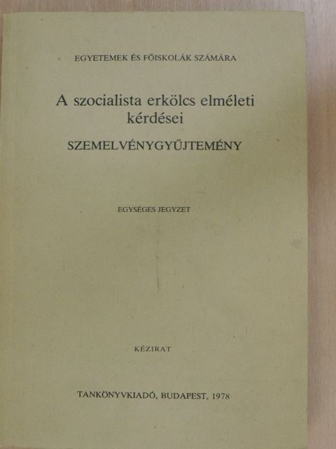 A. Titarenko - A szocialista erkölcs elméleti kérdései [antikvár]