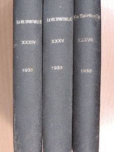 A. F. Ozanam - La Vie Spirituelle 1933. (nem teljes évfolyam) I-III. [antikvár]