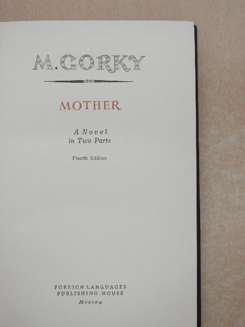 Maxim Gorkij - Mother [antikvár]