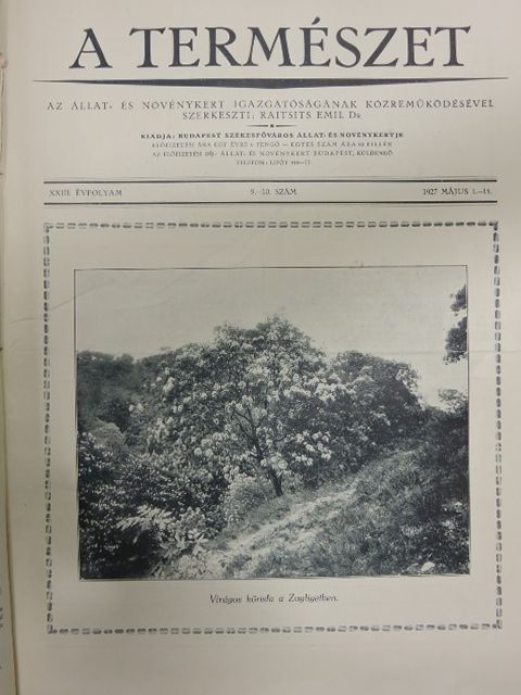 Dr. Boros Ádám - A Természet 1927-1931. (vegyes számok) (32 db) [antikvár]