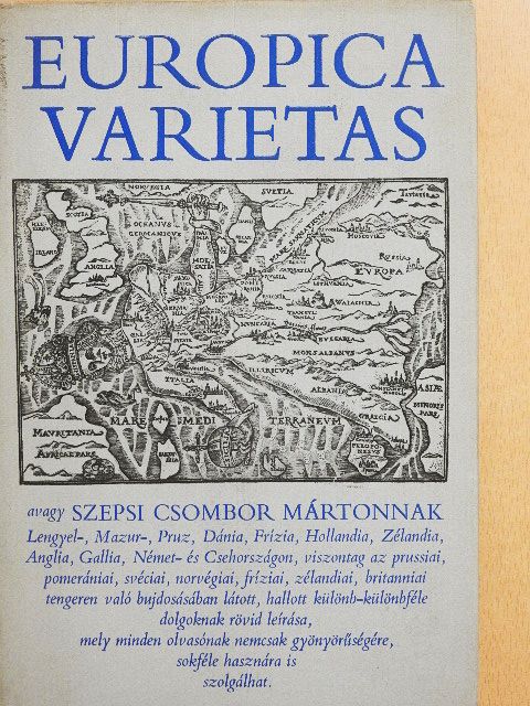 Szepsi Csombor Márton - Europica Varietas [antikvár]