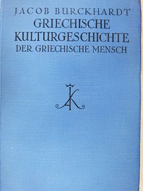 Jacob Burckhardt - Griechische Kulturgeschichte III. [antikvár]