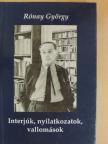 Hegyi Béla - Interjúk, nyilatkozatok, vallomások [antikvár]