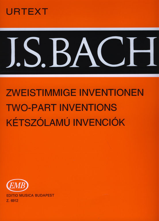 J. S. Bach - KÉTSZÓLAMÚ INVENCIÓK BWV 772-786 ZONGORÁRA URTEXT (SOLYMOS PÉTER)