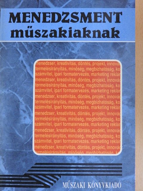 Dr. Boross Zoltán - Menedzsment műszakiaknak [antikvár]