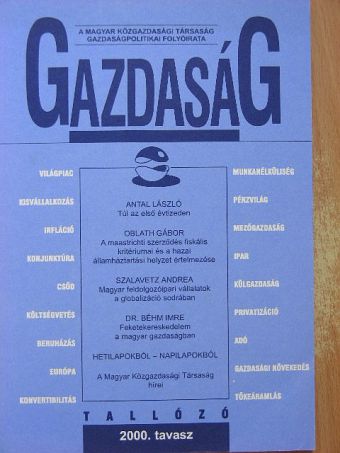 Antal László - Gazdaság 2000. tavasz [antikvár]