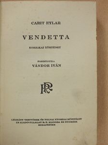 Carit Etlar - Vendetta [antikvár]