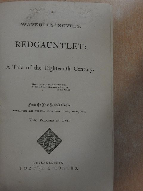 Sir Walter Scott - Redgauntlet I-II. [antikvár]