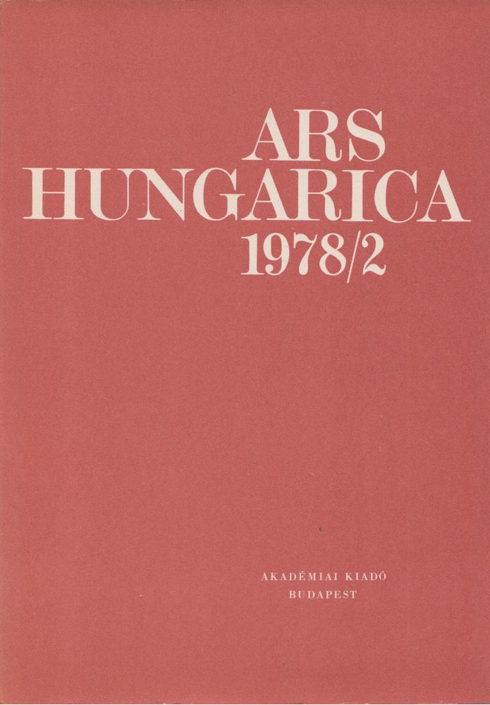 TÍMÁR ÁRPÁD - Ars Hungarica 1978/2 [antikvár]
