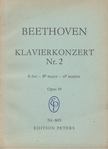 LUDWIG VAN BEETHOVEN - Beethoven Konzert Nr. 2 fr Klavier und Orchester Opus 19. [antikvár]