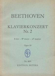 LUDWIG VAN BEETHOVEN - Beethoven Konzert Nr. 2 fr Klavier und Orchester Opus 19. [antikvár]
