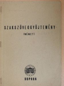 Szakszöveggyűjtemény [antikvár]
