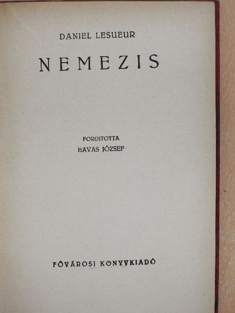 Daniel Lesueur - Nemezis [antikvár]
