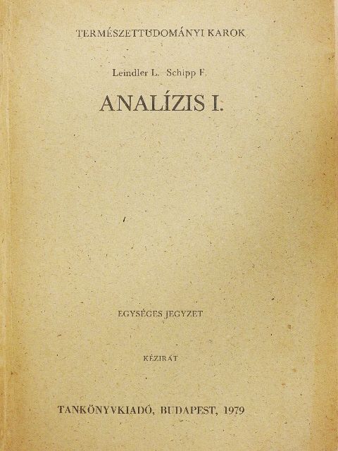 Leindler László - Analízis I. [antikvár]