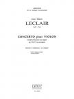 LECLAIR - CONCERTO POUR VIOLON. CORDES ET CALVECIN (OU ORGUE) OP.VII No2 EN RÉ MAJEUR