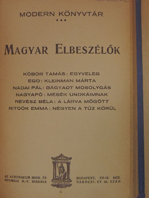Ego - Magyar elbeszélők II. [antikvár]