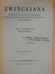 Béatrice Nicollier - Zwingliana 1986/1. [antikvár]