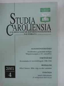Albert de Pury - Studia Caroliensia 2001/4. [antikvár]