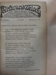 Blaskó Mária - Terciárius Közlöny 1923-1924. (nem teljes évfolyam) [antikvár]