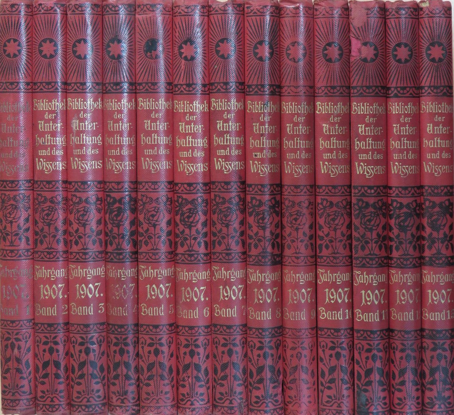Auguste Groner - Bibliothek der Unterhaltung und des Wissens 1907/1-13. (gótbetűs) [antikvár]
