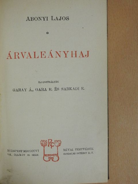 Abonyi Lajos - Árvaleányhaj [antikvár]