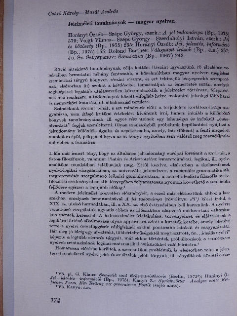 Csúri Károly - Jelelméleti tanulmányok - magyar nyelven [antikvár]