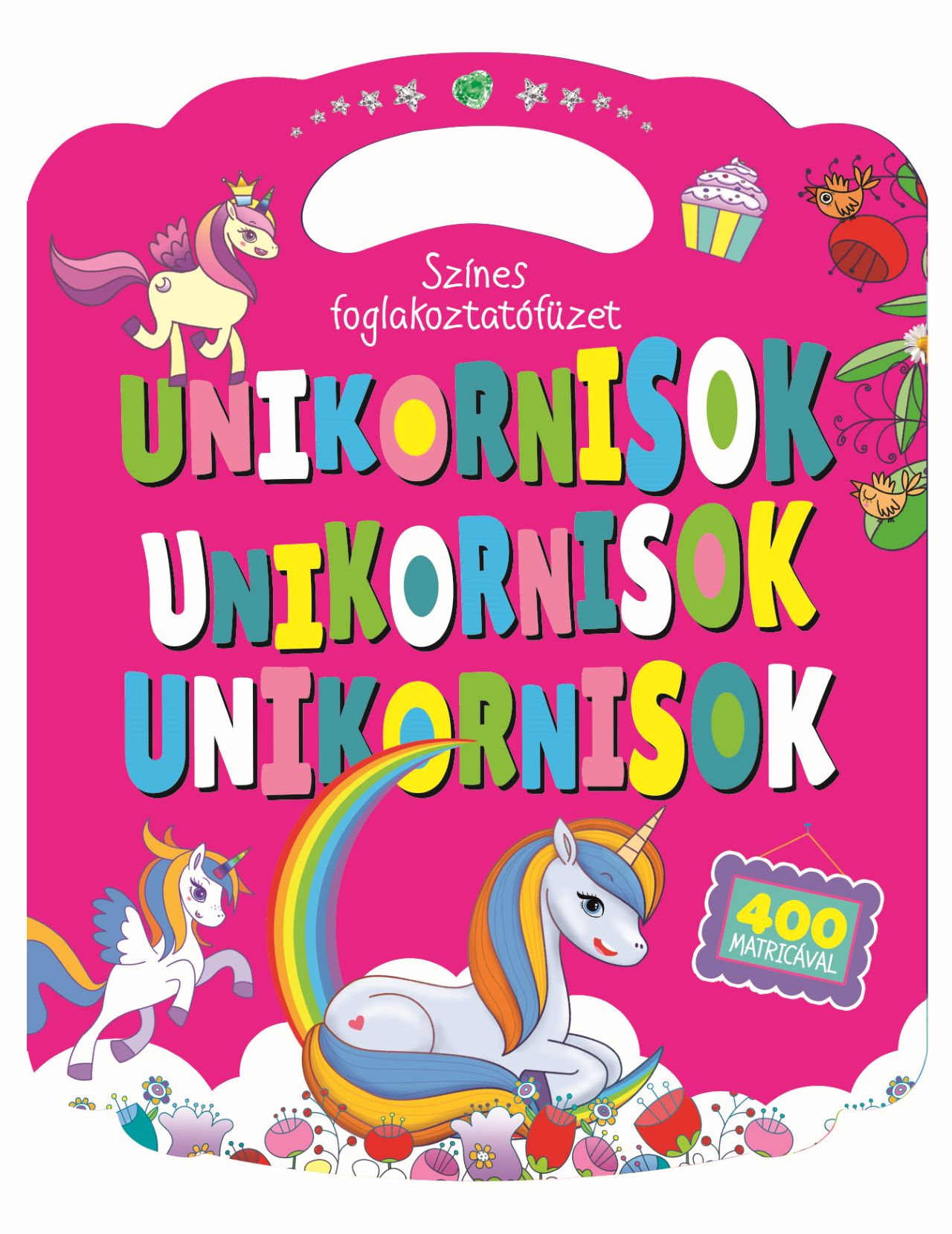 Színes foglalkoztatófüzet unikornisokkal