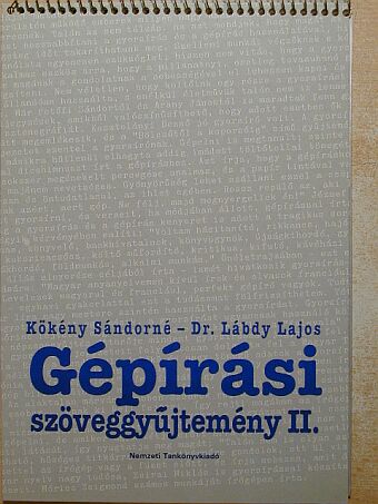 Dr. Lábdy Lajos - Gépírási szöveggyűjtemény II. [antikvár]