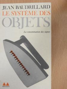 Jean Baudrillard - Le systéme des objets [antikvár]