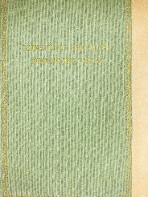 Christoph Martin Wieland - Kunst und Reichtum deutscher Prosa (gótbetűs) [antikvár]