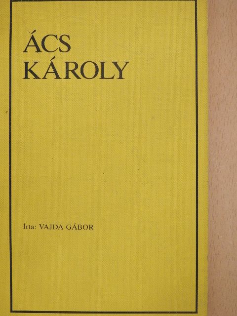 Vajda Gábor - Ács Károly [antikvár]