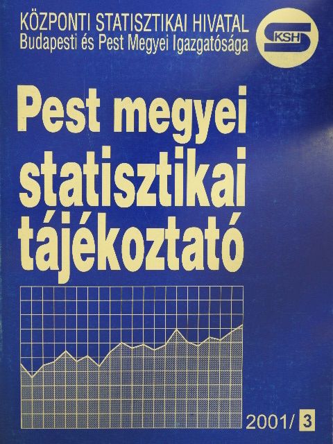 Pest megyei statisztikai tájékoztató 2001/3. [antikvár]