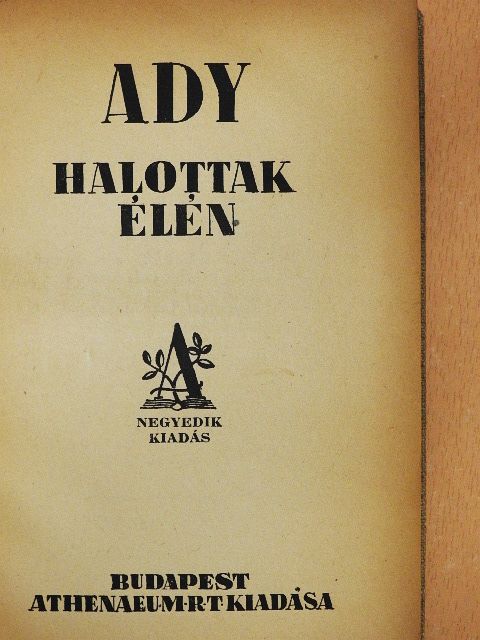 Ady Endre - Halottak élén [antikvár]