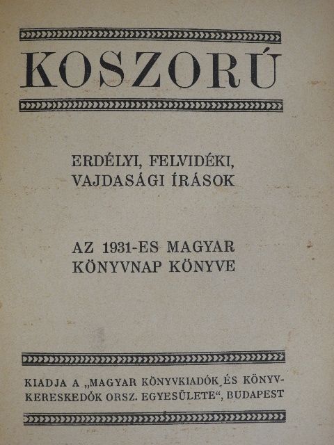 Áprily Lajos - Koszorú [antikvár]