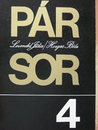 Horgas Béla - Pár sor 4. [antikvár]
