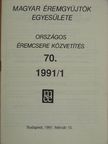 Kuszler István - Magyar Éremgyűjtők Egyesülete Országos éremcsere közvetítés 1991/1 [antikvár]