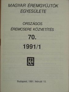 Kuszler István - Magyar Éremgyűjtők Egyesülete Országos éremcsere közvetítés 1991/1 [antikvár]