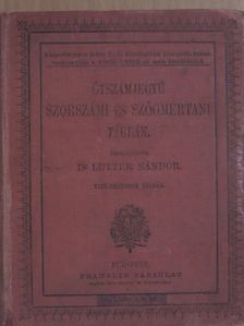 Dr. Lutter Nándor - Ötszámjegyű szorszámi és szögmértani táblák [antikvár]