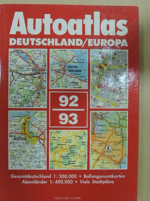 Pilot Autoatlas Deutschland/Europa 92/93 [antikvár]