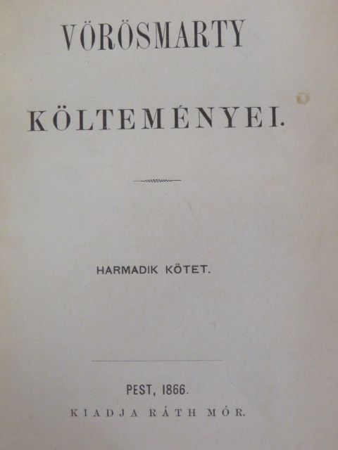 Vörösmarty - Vörösmarty költeményei III. [antikvár]