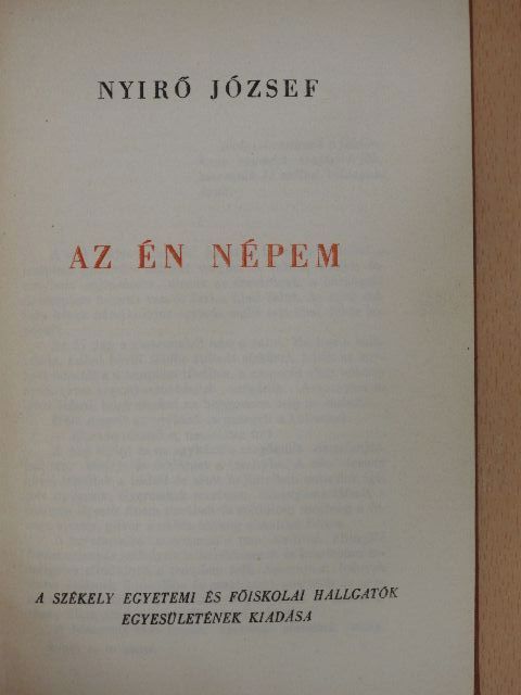 Nyirő József - Az én népem [antikvár]