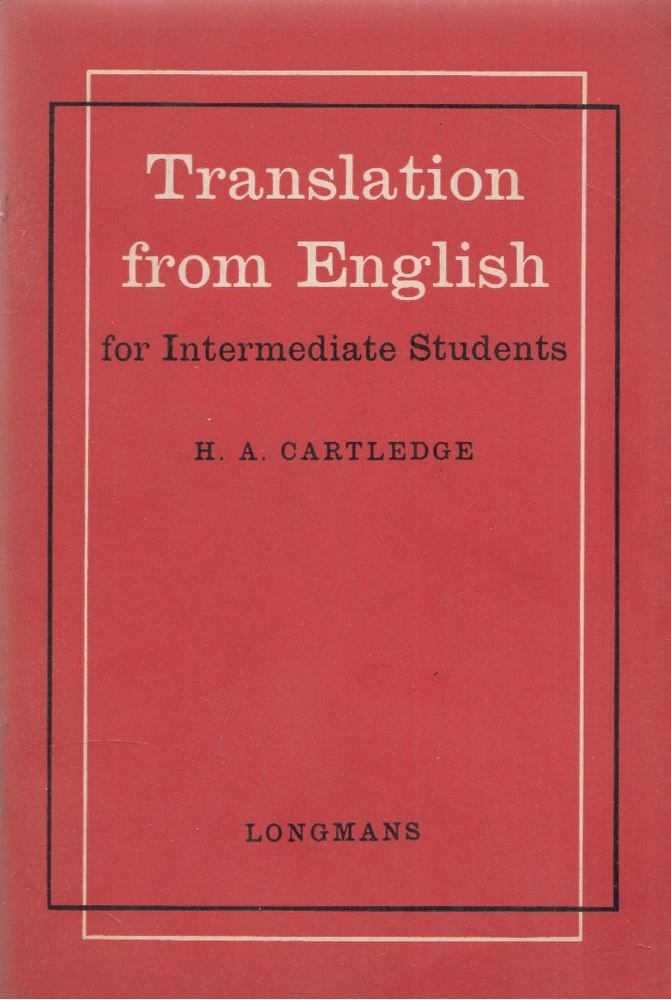 H. A. Cartledge - Translation from English [antikvár]