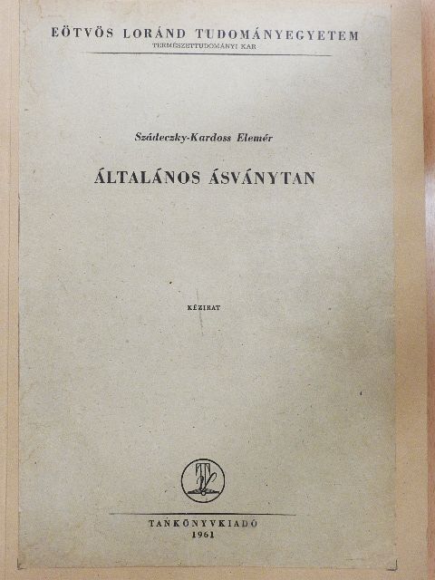 Szádeczky-Kardoss Elemér - Általános ásványtan [antikvár]