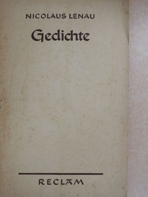 Nicolaus Lenau - Gedichte [antikvár]