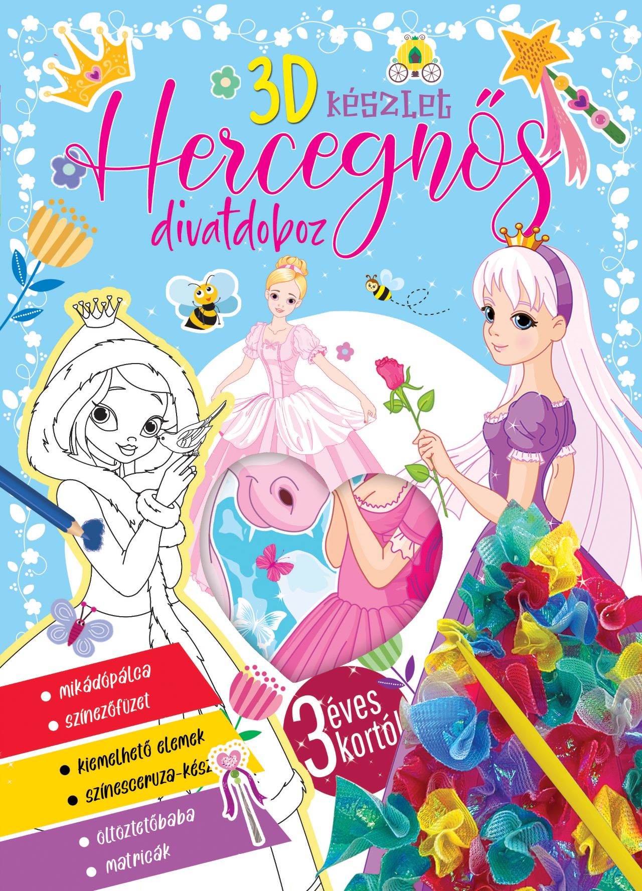 3d készlet - Hercegnős divatdoboz