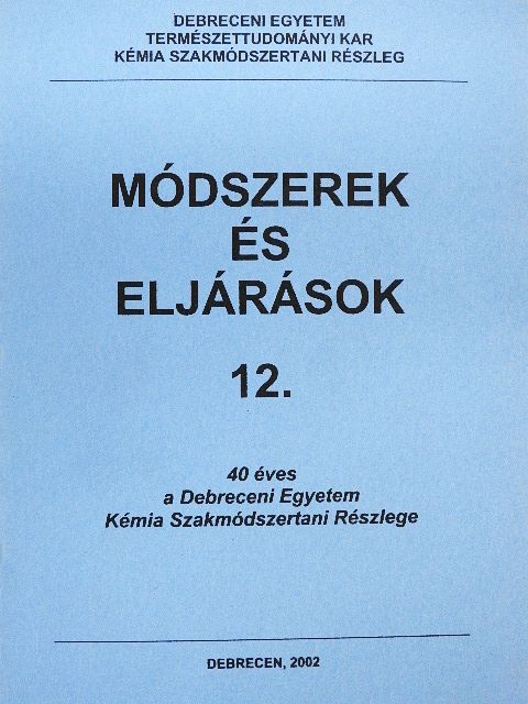 Kiss Edina - Módszerek és eljárások 12. [antikvár]