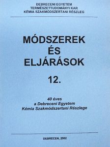 Kiss Edina - Módszerek és eljárások 12. [antikvár]