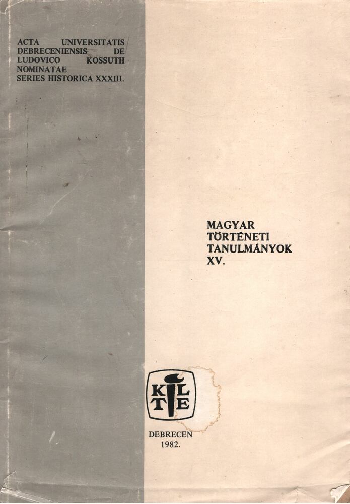 Fehér András - Magyar történeti tanulmányok XV. [antikvár]