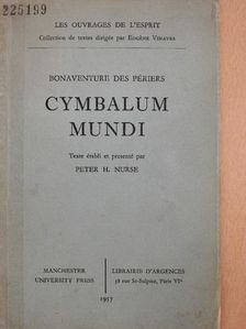 Bonaventure des Périers - Cymbalum Mundi [antikvár]