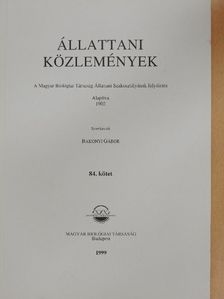 Forró László - Állattani Közlemények 84. [antikvár]